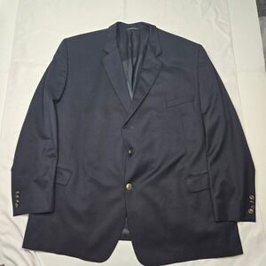 Jack Victor Blazer Mens 58 60 Regular Navy Blue Wool Coat Rochester Big Tall